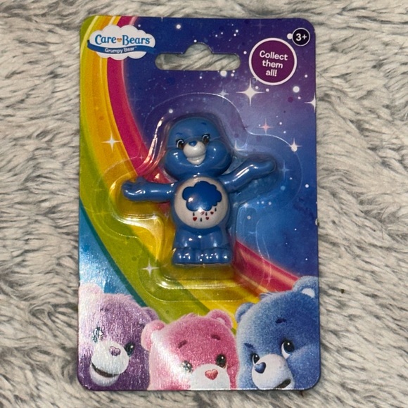 Care Bears Grumpy Bear Collectible Mini Figure Brand New Sealed Just Play 2019 - Picture 1 of 12